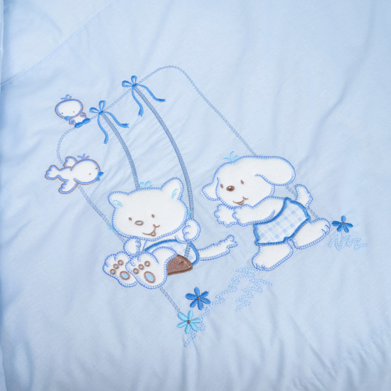 Постельный комплект 4 эл Twins Limited Dog & cat голубой