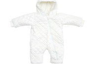 Children's overalls demi-season Twins Soul raincoat/fleece 9-12 mon white