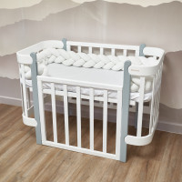 Бампер - косичка Twins 3-х прядная 240 см экрю