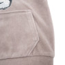 Children's suit velor Twins with embroidery Cat and Dog 74s green