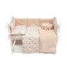 Bed set 7 el Twins BE HAPPY beige