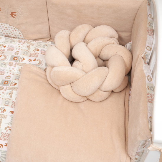 Bed set 7 el Twins BE HAPPY beige