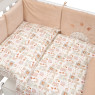 Bed set 7 el Twins BE HAPPY beige