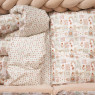 Bed set 7 el Twins BE HAPPY beige