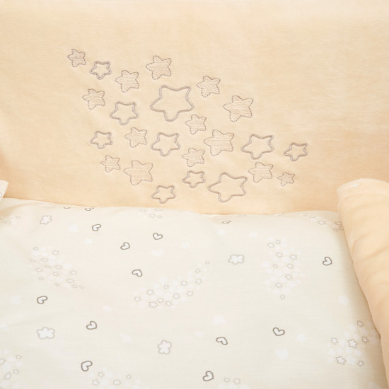 Bed set 7 el Twins BE HAPPY ecru