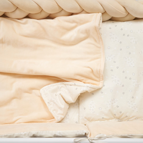 Bed set 7 el Twins BE HAPPY ecru