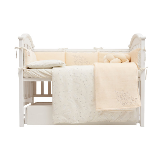 Bed set 7 el Twins BE HAPPY ecru