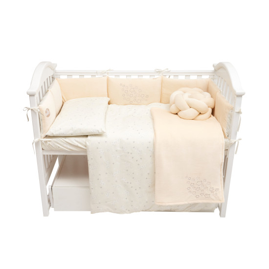 Bed set 7 el Twins BE HAPPY ecru