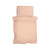 Duvet and pillow quilted Twins Print 120x90 40x60 beige new