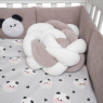 Постельный комплект 7 эл Twins Panda серый новый