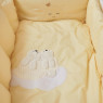 Постельный комплект 6 эл Babycentre & Twins Moonlight ванильный