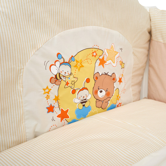 Постільний комплект 6 ел Twins Bears with a star 4042-TBS-02, беж