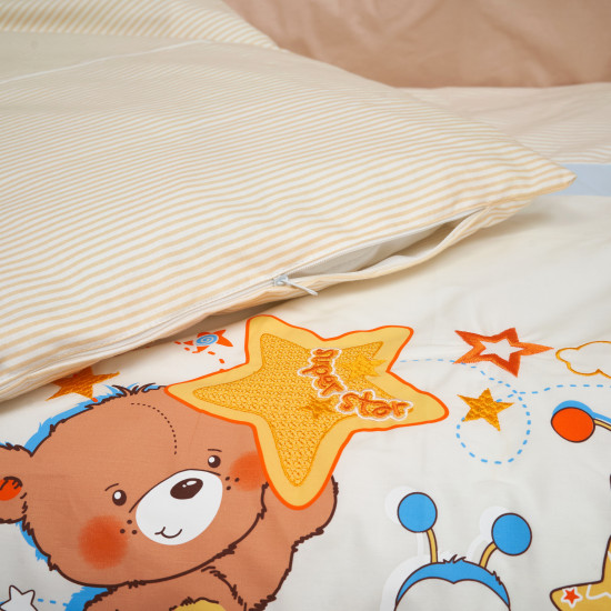 Постільний комплект 6 ел Twins Bears with a star 4042-TBS-02, беж