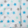 Сменная постель 3 эл Twins Eco Stars Lagoon blue голубой/белый