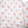 Сменная постель 3 эл Twins Eco Stars coral белый/розовый