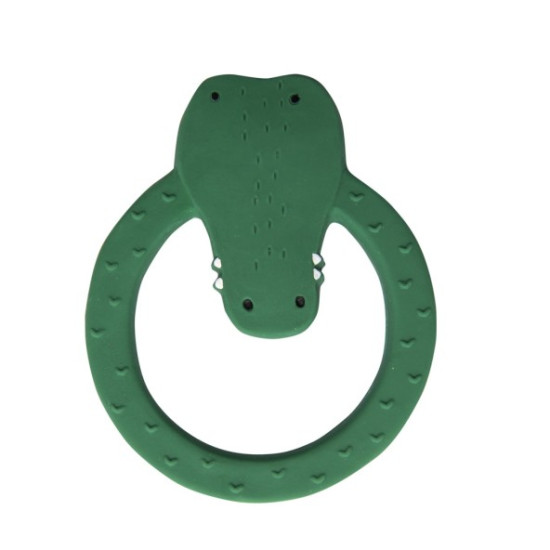 Rubber teether Trixie round Crocodile