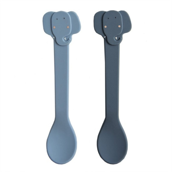 Ложки дитячі силіконові Trixie (2 шт) Elephant