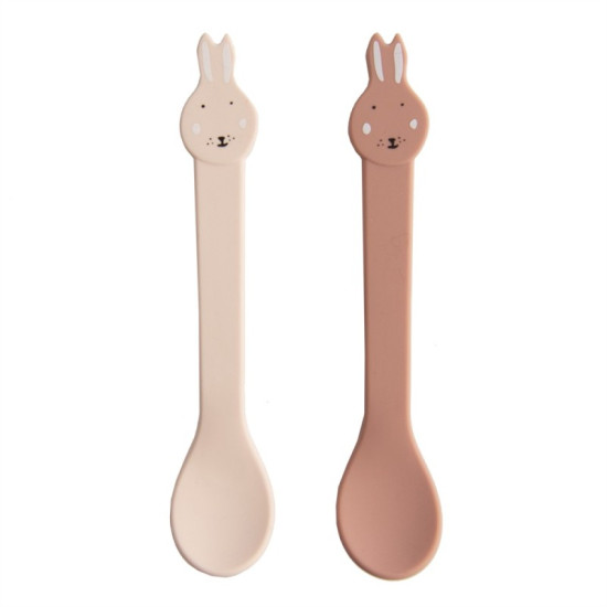 Ложки дитячі силіконові Trixie (2 шт) Rabbit