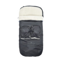 Walking envelope Twins Silver with mittens graphite