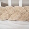 Bumper - pigtail Twins 3-strand 120 cm Teddy beige