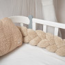 Bumper - pigtail Twins 3-strand 120 cm Teddy beige