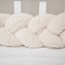 Bumper - pigtail Twins 3-strand 120 cm Teddy Creme brulee