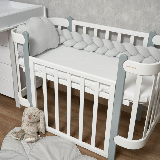 Bumper - pigtail Twins 3-strand 200 cm Ego grey