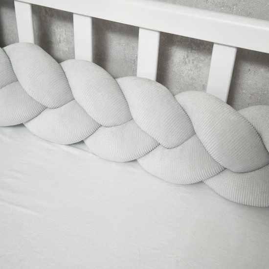 Bumper - pigtail Twins 3-strand 200 cm Ego grey