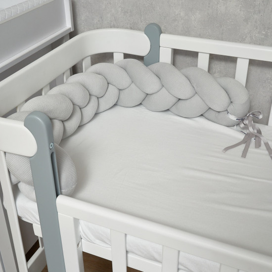 Bumper - pigtail Twins 3-strand 200 cm Ego grey