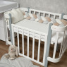 Bumper - pigtail Twins 3-strand 200 cm Ego beige/grey/ecru