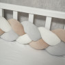 Bumper - pigtail Twins 3-strand 200 cm Ego beige/grey/ecru