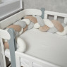 Bumper - pigtail Twins 3-strand 200 cm Ego beige/grey/ecru
