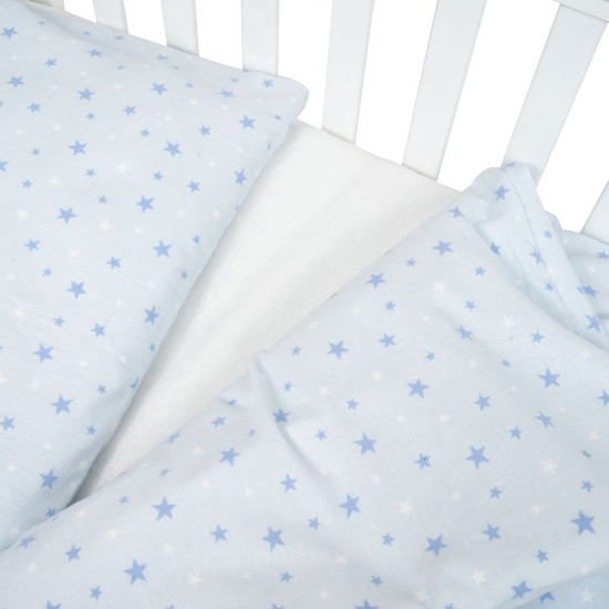 Змінна постіль 3 ел Twins Comfort Soft (фланель) Starlet blue