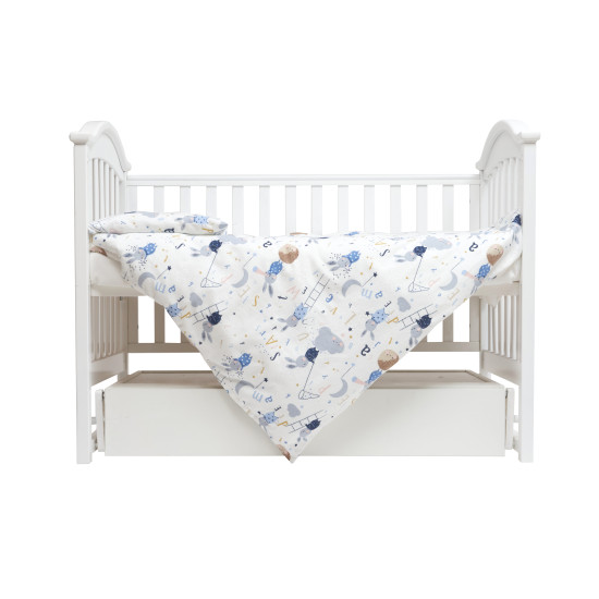 Змінна постіль 3 ел Twins Comfort Soft (фланель) Rabbits blue