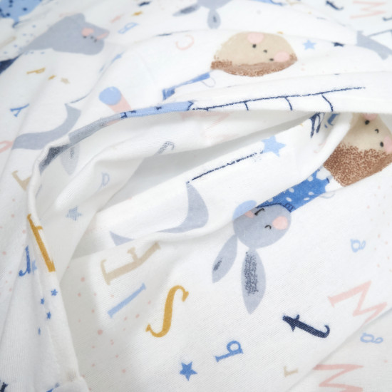 Змінна постіль 3 ел Twins Comfort Soft (фланель) Rabbits blue