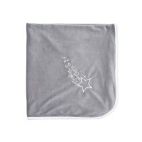 Плед Twins велюр Double soft 90x90 сірий