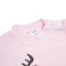 Children's suit Twins velor with embroidery Deer 74p pink