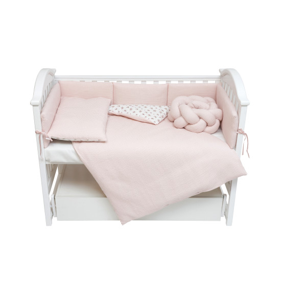 Постельный комплект 6 эл Twins Waffle Limit Baby pink