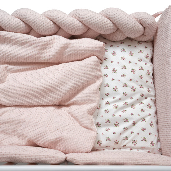 Постельный комплект 6 эл Twins Waffle Limit Baby pink
