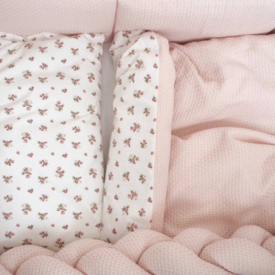 Постельный комплект 6 эл Twins Waffle Limit Baby pink