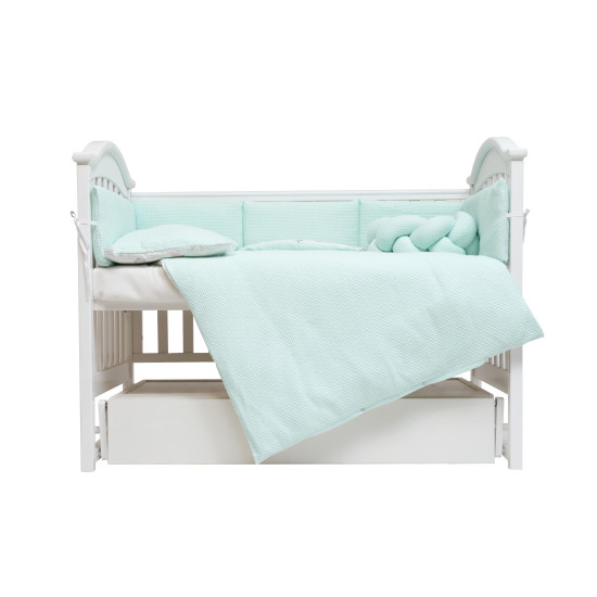 Постельный комплект 6 эл Twins Waffle Limit mint