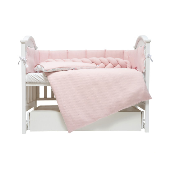 Постельный комплект 7 эл Twins Cotton Baby pink