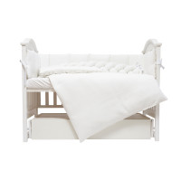 Bed set 7 el Twins Cotton white