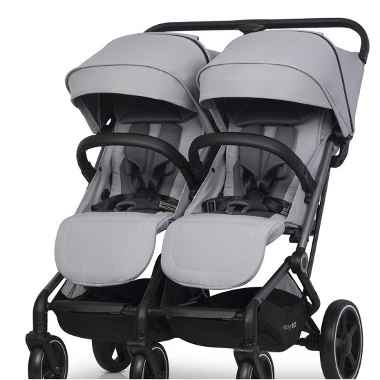 Коляска для двійні Easy-Go Echo 2024 сірий
