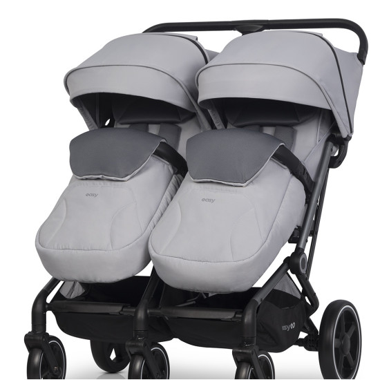 Коляска для двійні Easy-Go Echo 2024 сірий