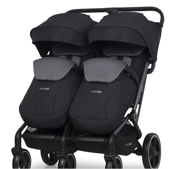 Коляска для двойни Easy-Go Echo 2024 черный