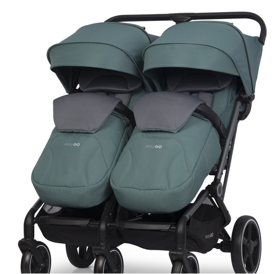 Коляска для двойни Easy-Go Echo 2024 зеленый
