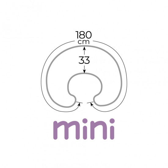 Подушка для вагітних Ceba Physio Mini W-702-000-639, Rowanberry, мультиколір