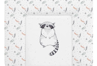 Changing mat Cebababy 85x72 Retro Autumn W-134-000-636, Raccoon, white