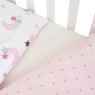 Сменная постель 3 эл Twins Comfort Soft (фланель) Stars pink белый / розовый